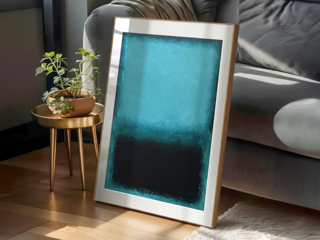 Mark Rothko Blue Abstract Art Print – Modern Minimalist Wall Decor