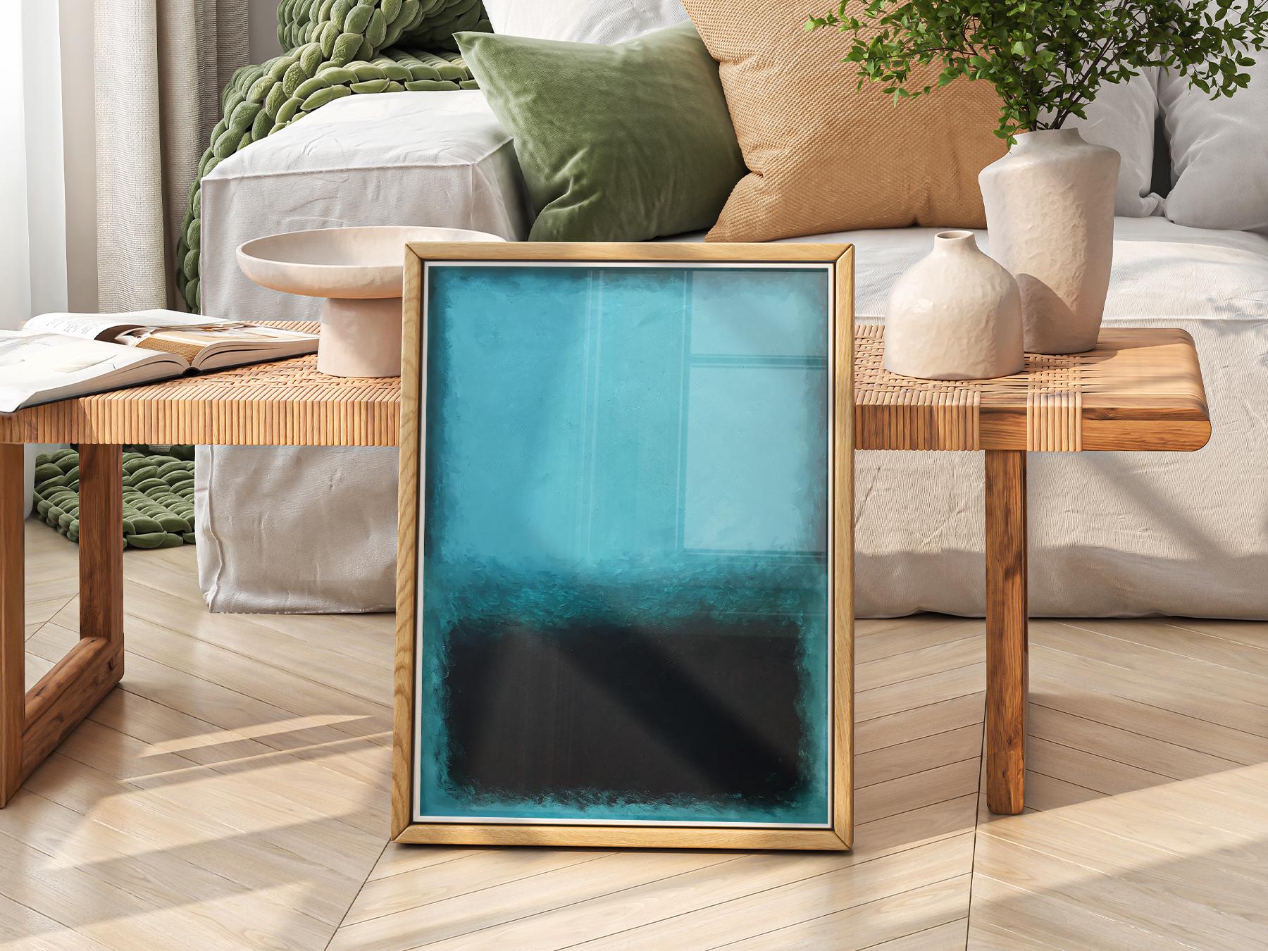 Mark Rothko Blue Abstract Art Print – Modern Minimalist Wall Decor