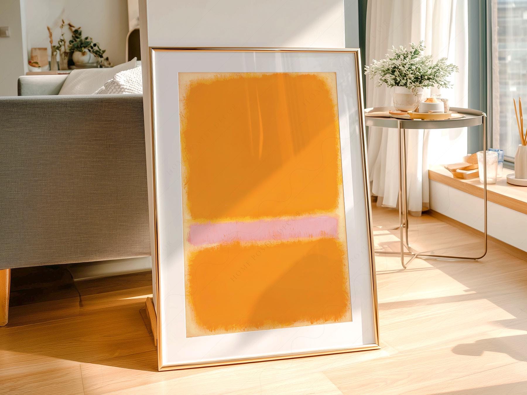 Mark Rothko Orange Yellow Art Print – Abstract Minimalist Wall Decor
