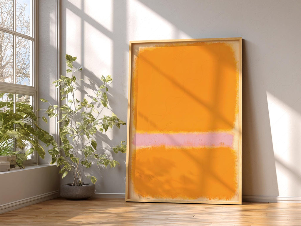 Mark Rothko Orange Yellow Art Print – Abstract Minimalist Wall Decor