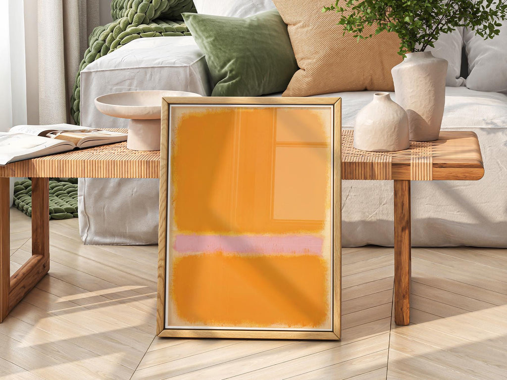 Mark Rothko Orange Yellow Art Print – Abstract Minimalist Wall Decor