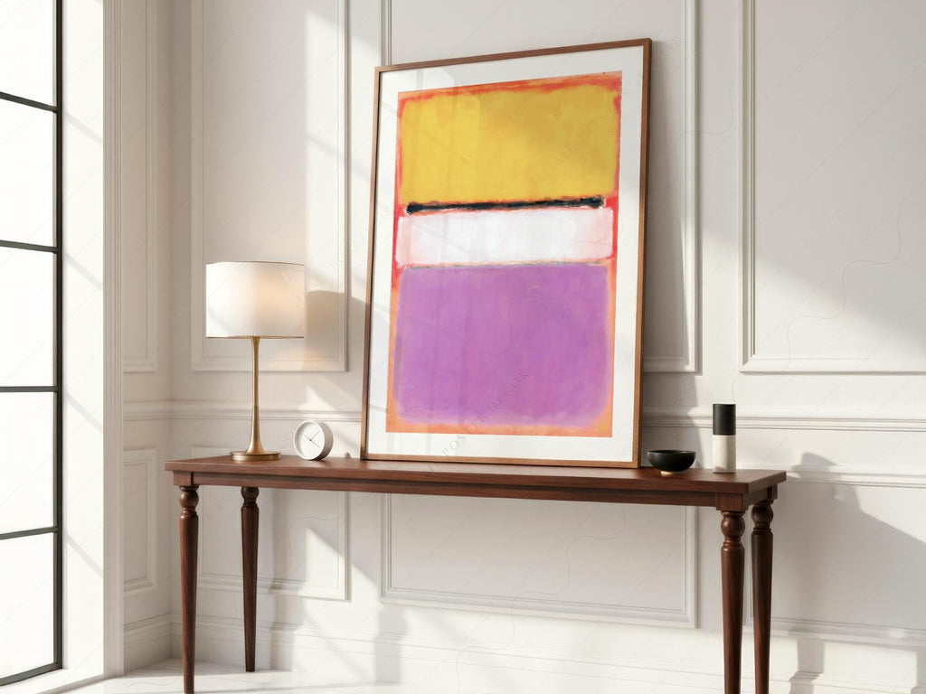 Mark Rothko White Center Art Print – Abstract Expressionist Wall Decor