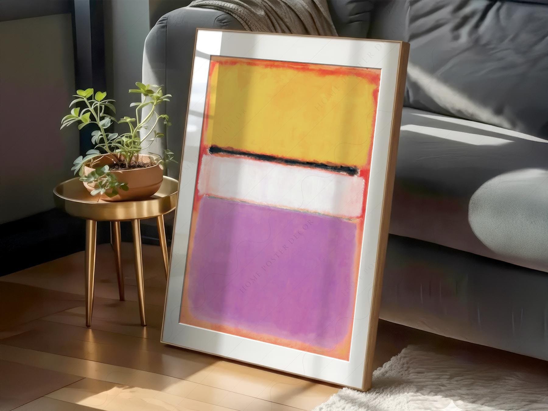 Mark Rothko White Center Art Print – Abstract Expressionist Wall Decor