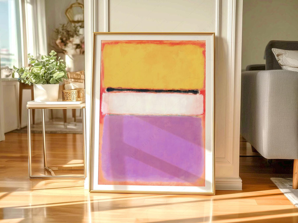Mark Rothko White Center Art Print – Abstract Expressionist Wall Decor