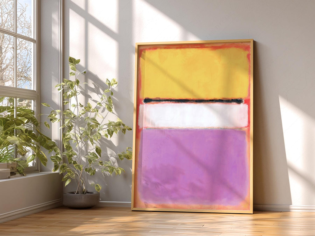 Mark Rothko White Center Art Print – Abstract Expressionist Wall Decor