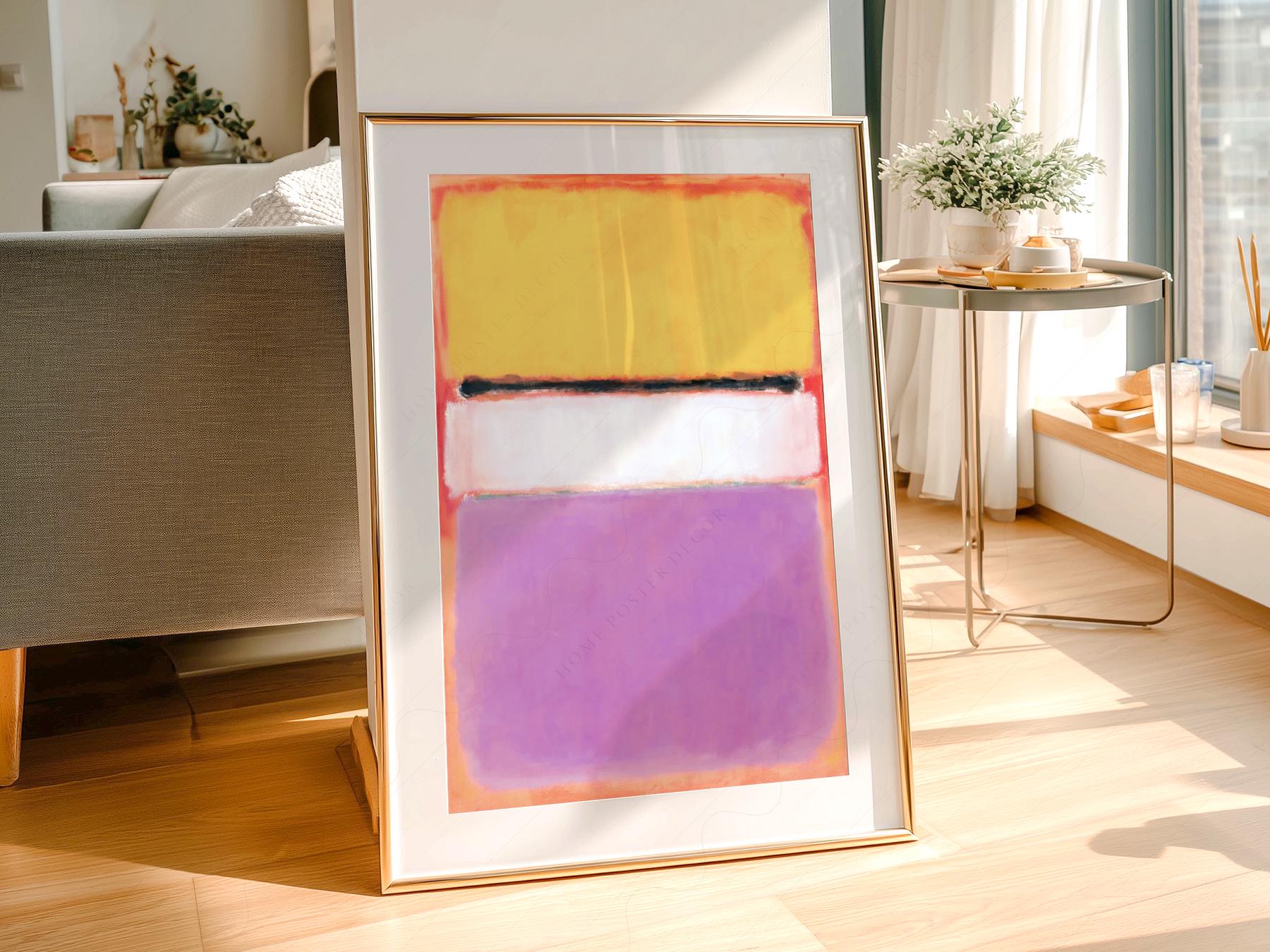 Mark Rothko White Center Art Print – Abstract Expressionist Wall Decor