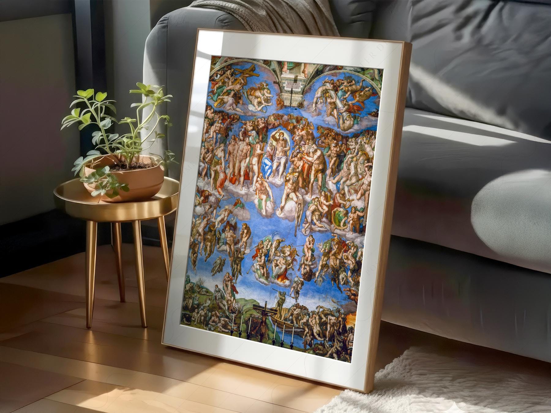 Michelangelo The Last Judgment Art Print – Renaissance Masterpiece Poster