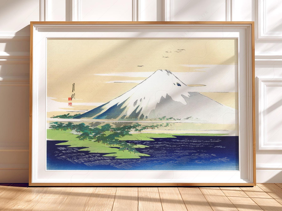 Ogata Gekkō Mount Fuji Art Print – Vintage Japanese Woodblock Poster