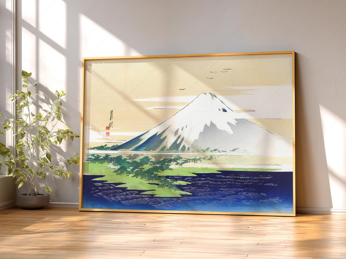 Ogata Gekkō Mount Fuji Art Print – Vintage Japanese Woodblock Poster