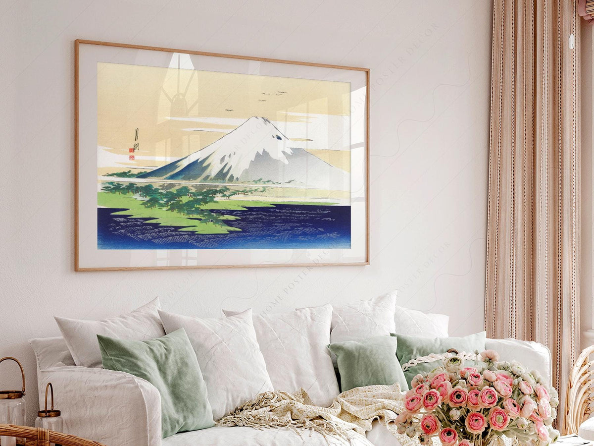 Ogata Gekkō Mount Fuji Art Print – Vintage Japanese Woodblock Poster