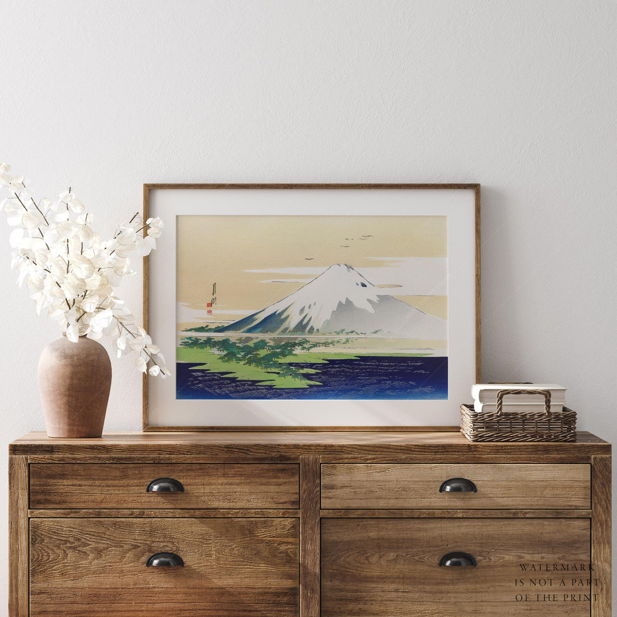 Ogata Gekkō Mount Fuji Art Print – Vintage Japanese Woodblock Poster