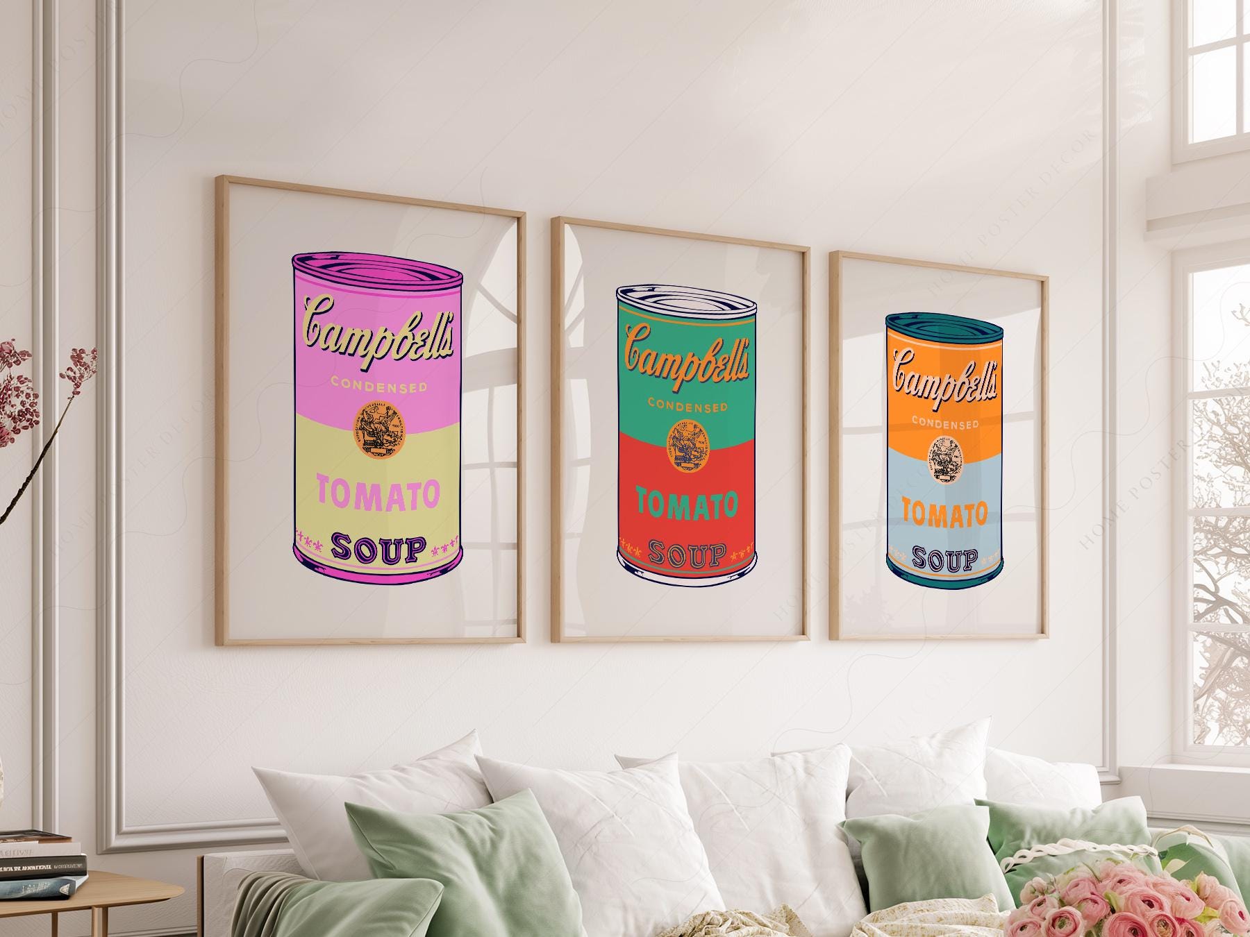 Andy Warhol Campbell's Soup Cans Print Set – Pop Art Wall Decor