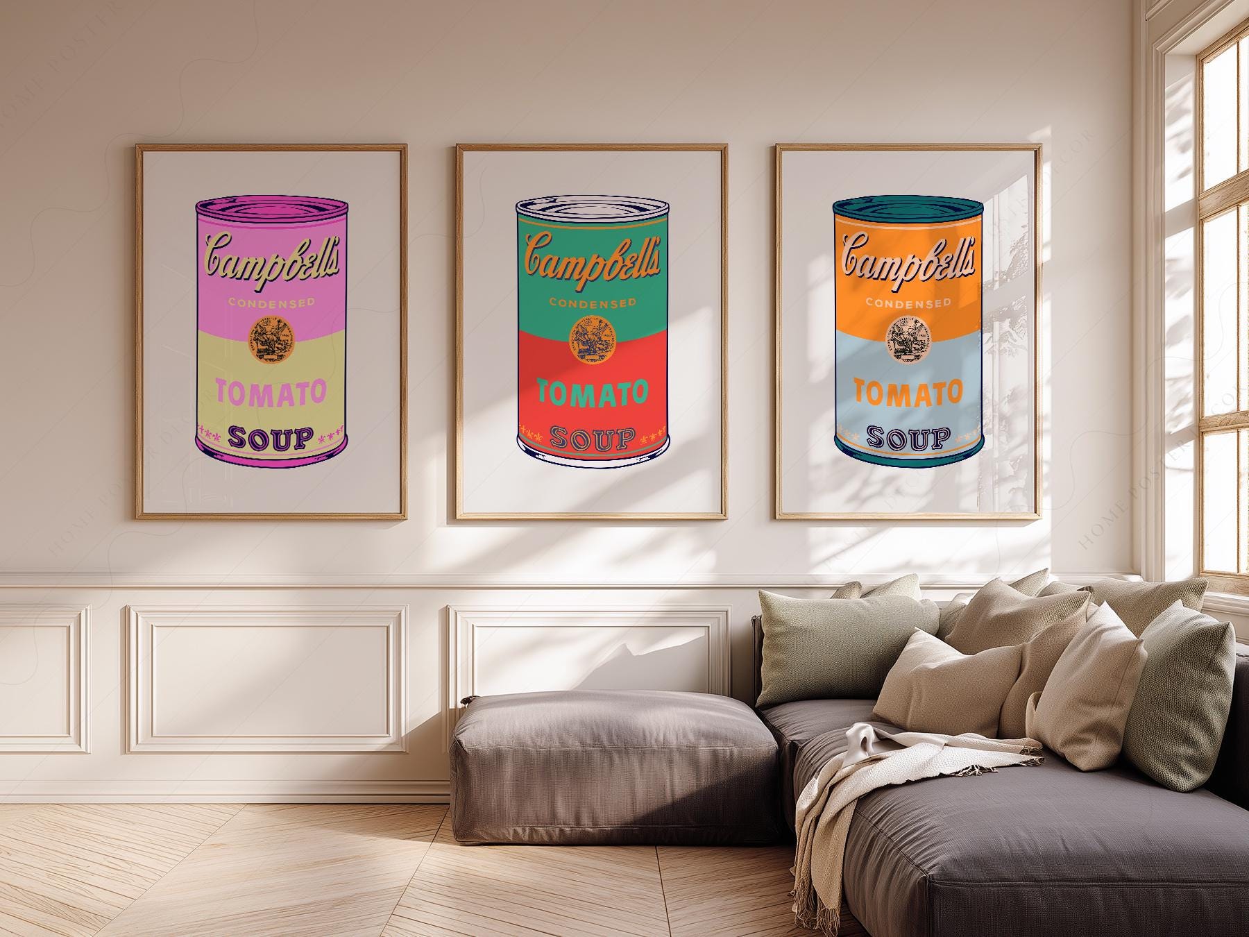 Andy Warhol Campbell's Soup Cans Print Set – Pop Art Wall Decor