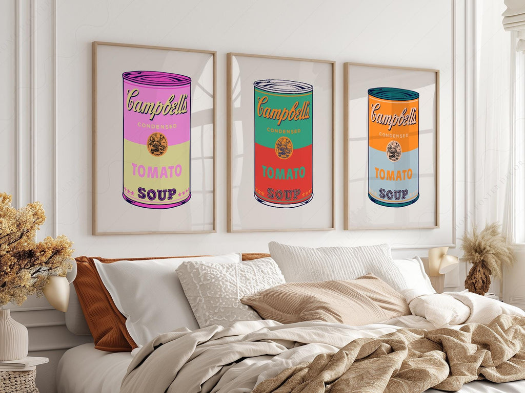 Andy Warhol Campbell's Soup Cans Print Set – Pop Art Wall Decor