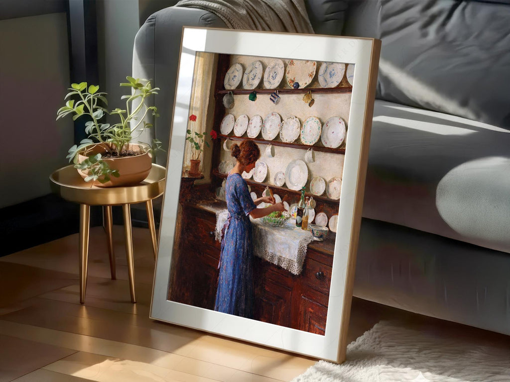 William Kay Blacklock Kitchen Scene Art Print – Victorian Wall Decor Poster