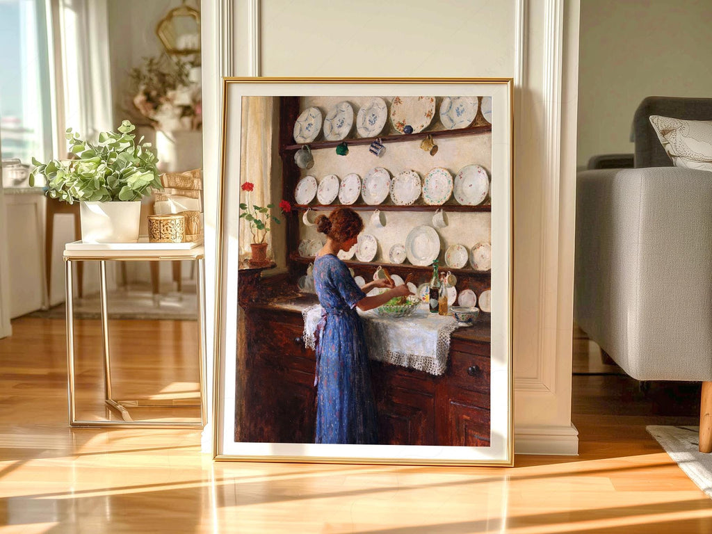 William Kay Blacklock Kitchen Scene Art Print – Victorian Wall Decor Poster