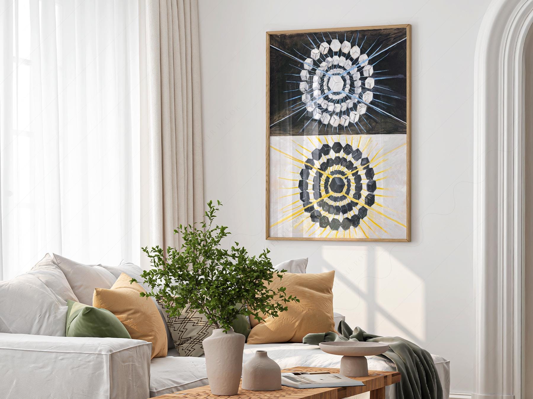 Hilma af Klint Swan Print – Abstract Geometric Wall Art Poster