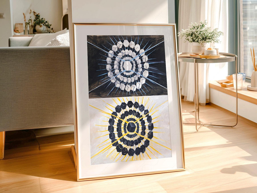Hilma af Klint Swan Print – Abstract Geometric Wall Art Poster