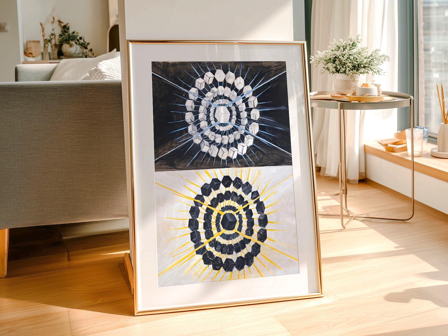 Hilma af Klint Swan Print – Abstract Geometric Wall Art Poster