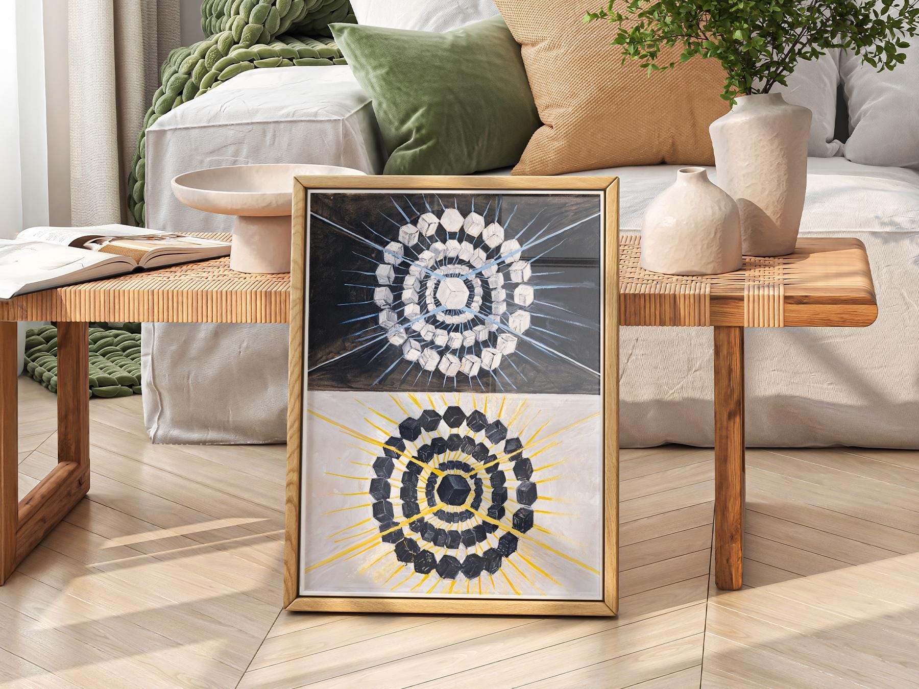 Hilma af Klint Swan Print – Abstract Geometric Wall Art Poster