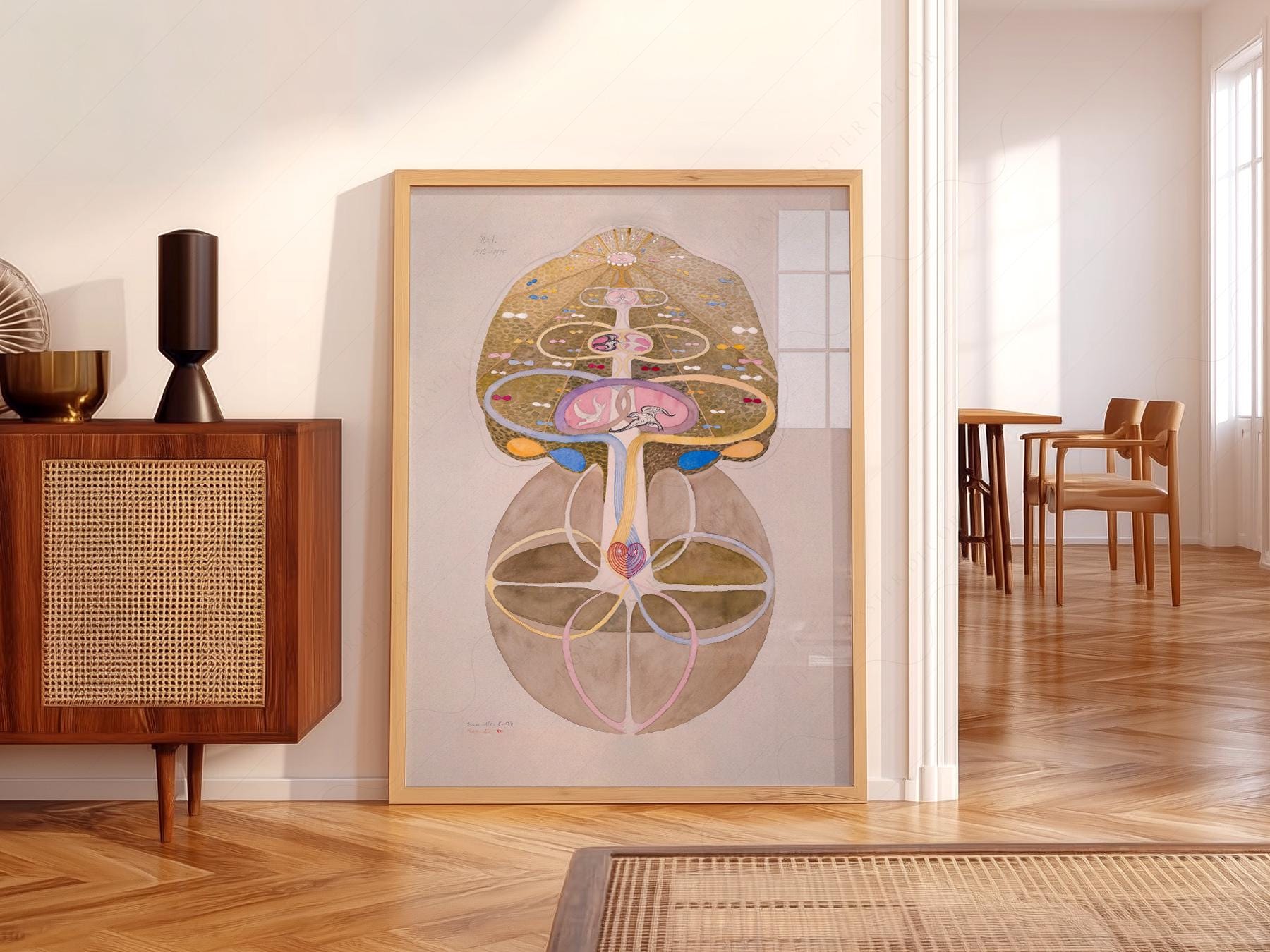 Hilma af Klint Tree of Knowledge Print – Mystical Abstract Wall Art