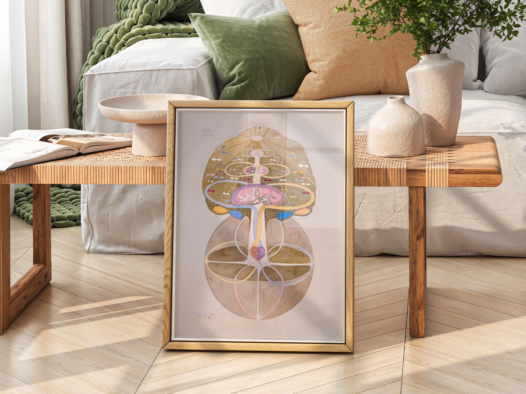 Hilma af Klint Tree of Knowledge Print – Mystical Abstract Wall Art
