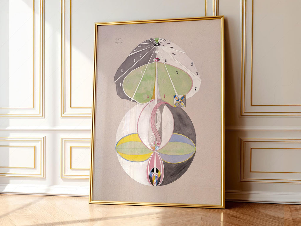 Hilma af Klint Tree of Knowledge Art Print – Spiritual Abstract Wall Art
