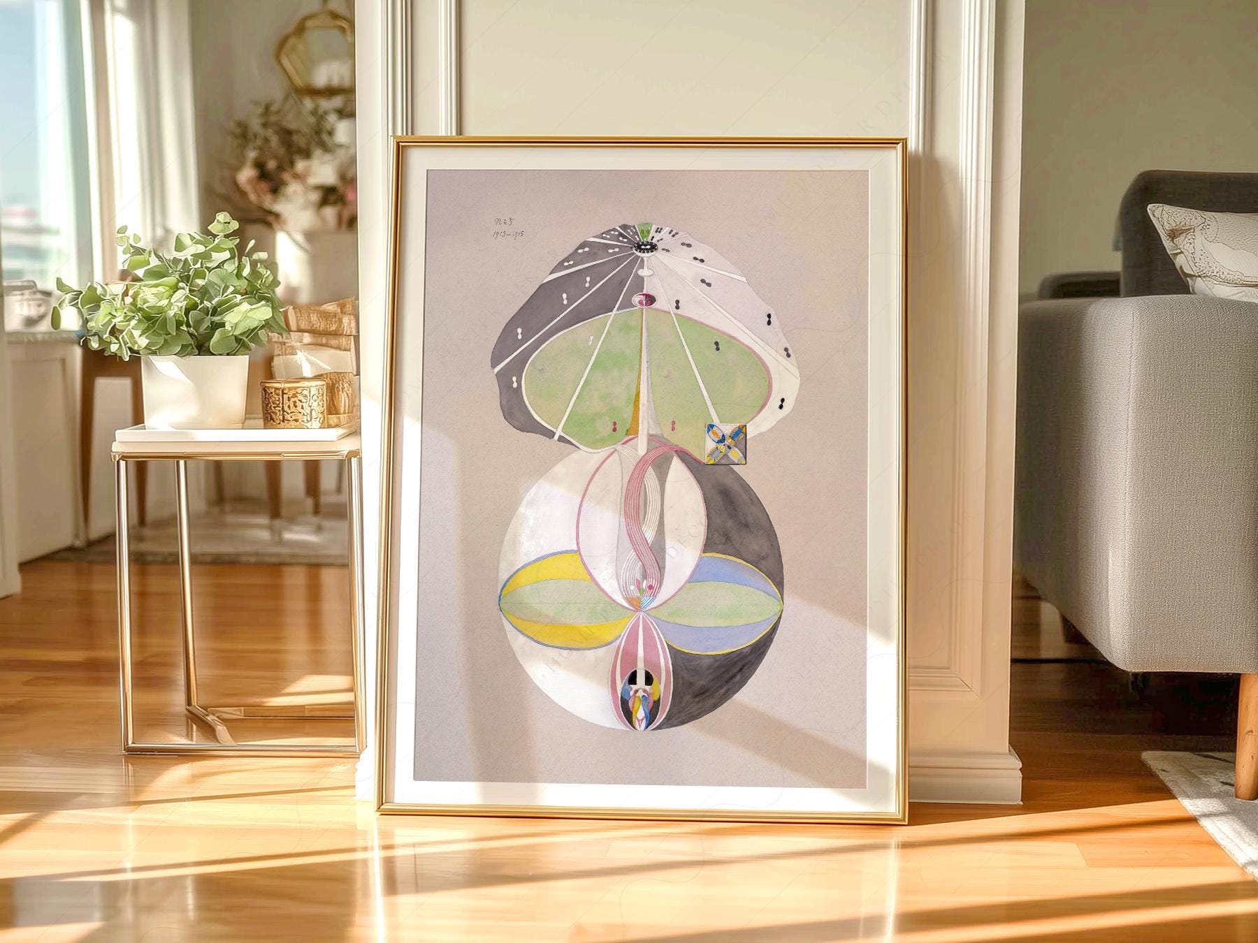Hilma af Klint Tree of Knowledge Art Print – Spiritual Abstract Wall Art