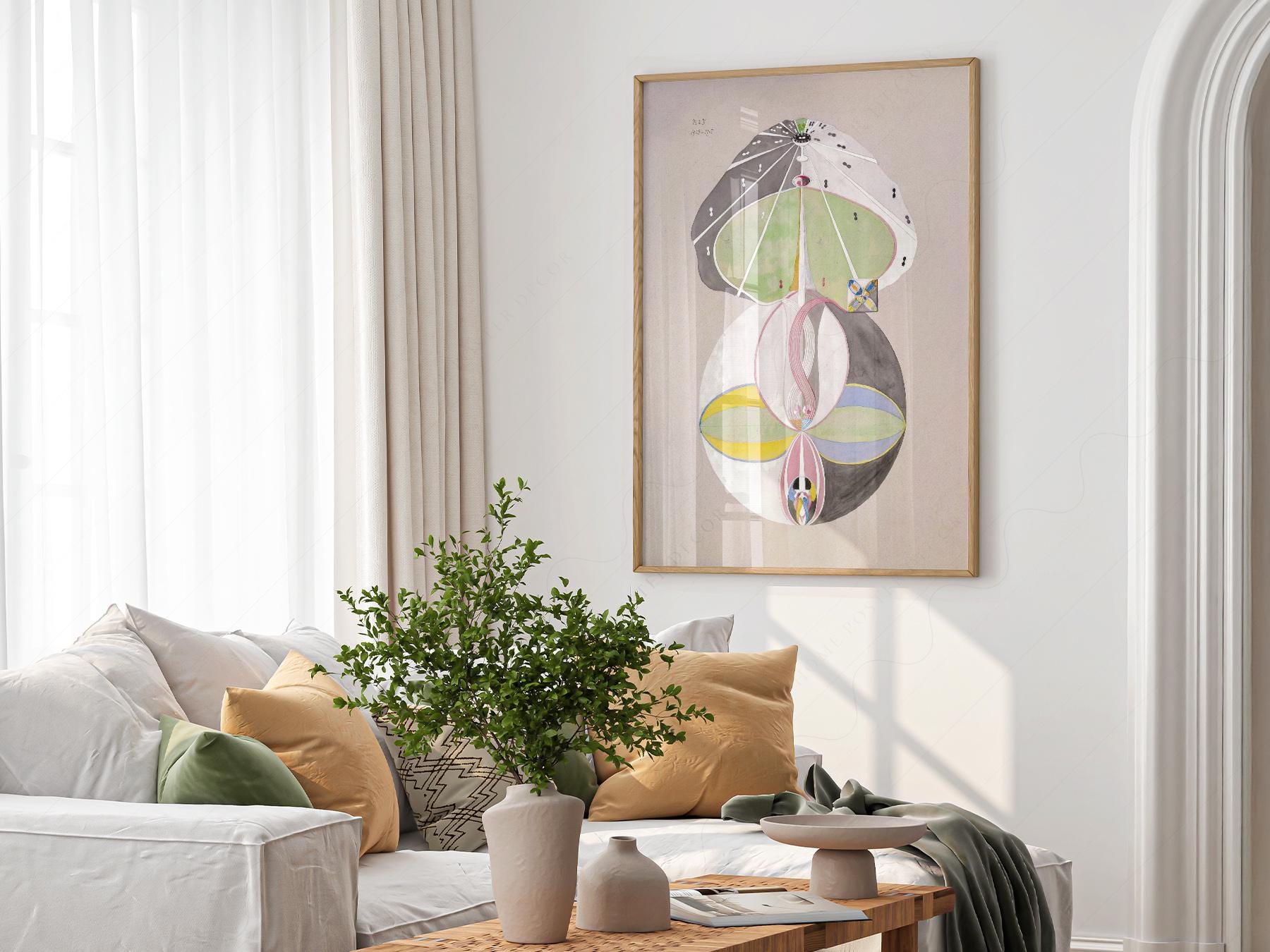 Hilma af Klint Tree of Knowledge Art Print – Spiritual Abstract Wall Art