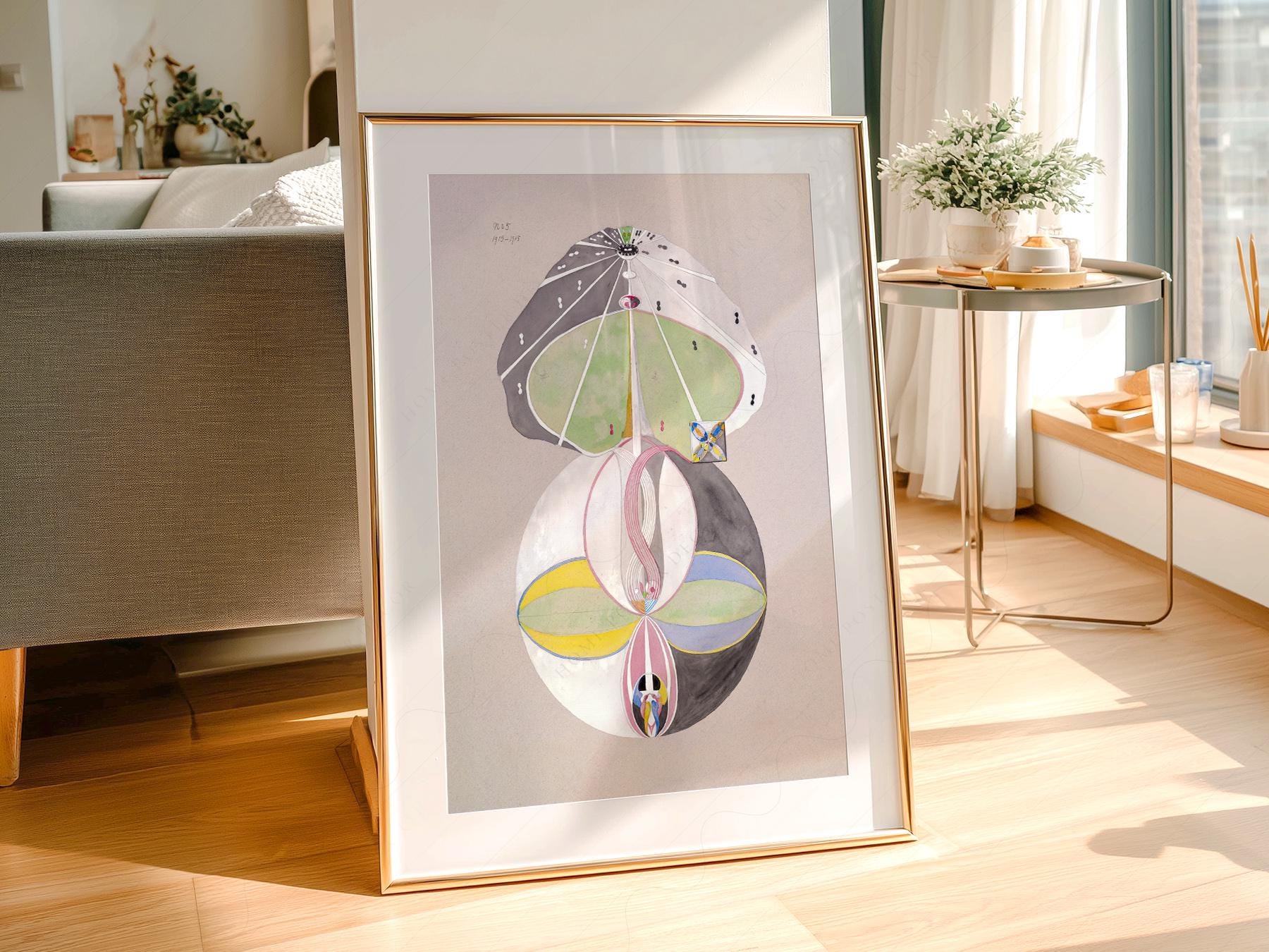 Hilma af Klint Tree of Knowledge Art Print – Spiritual Abstract Wall Art
