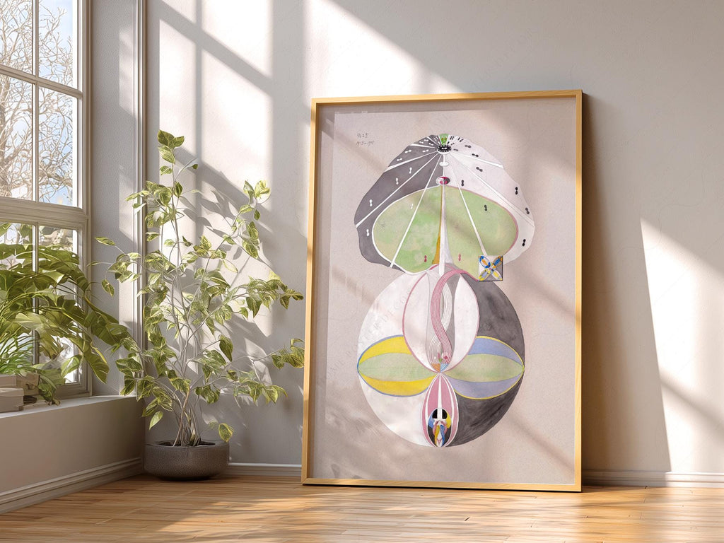 Hilma af Klint Tree of Knowledge Art Print – Spiritual Abstract Wall Art