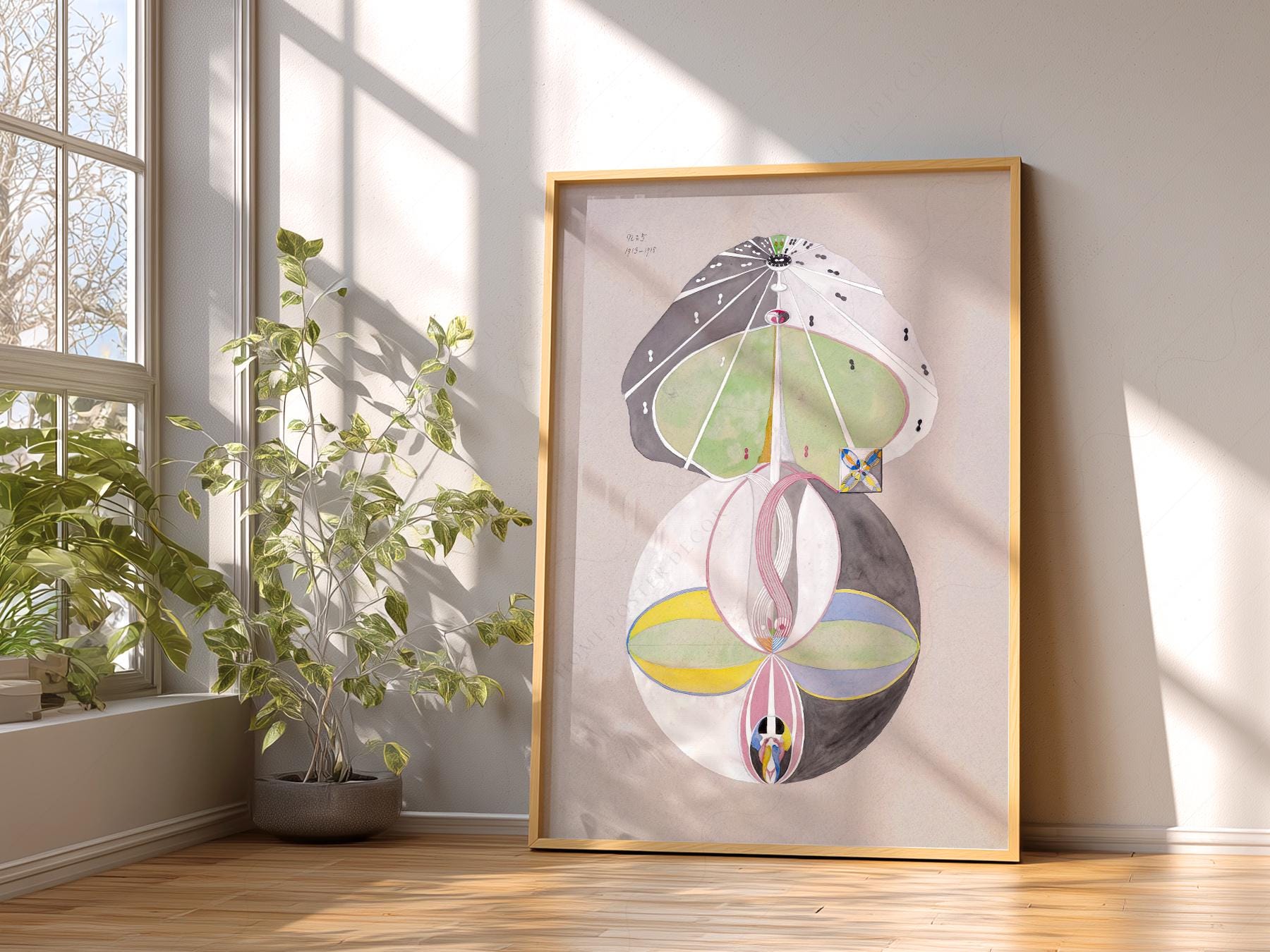 Hilma af Klint Tree of Knowledge Art Print – Spiritual Abstract Wall Art