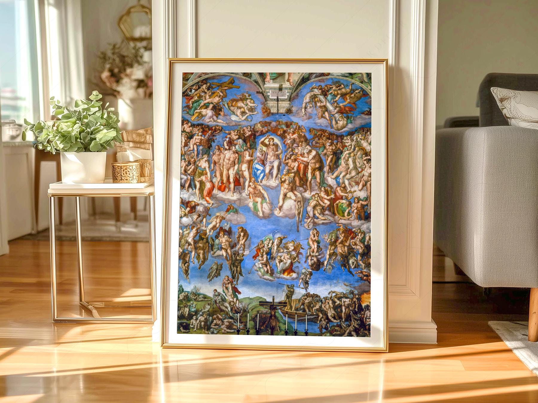Michelangelo The Last Judgment Art Print – Renaissance Masterpiece Poster