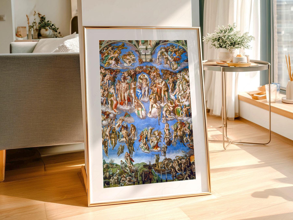Michelangelo The Last Judgment Art Print – Renaissance Masterpiece Poster