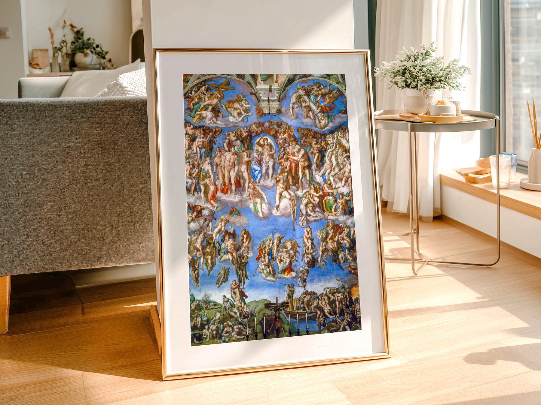 Michelangelo The Last Judgment Art Print – Renaissance Masterpiece Poster