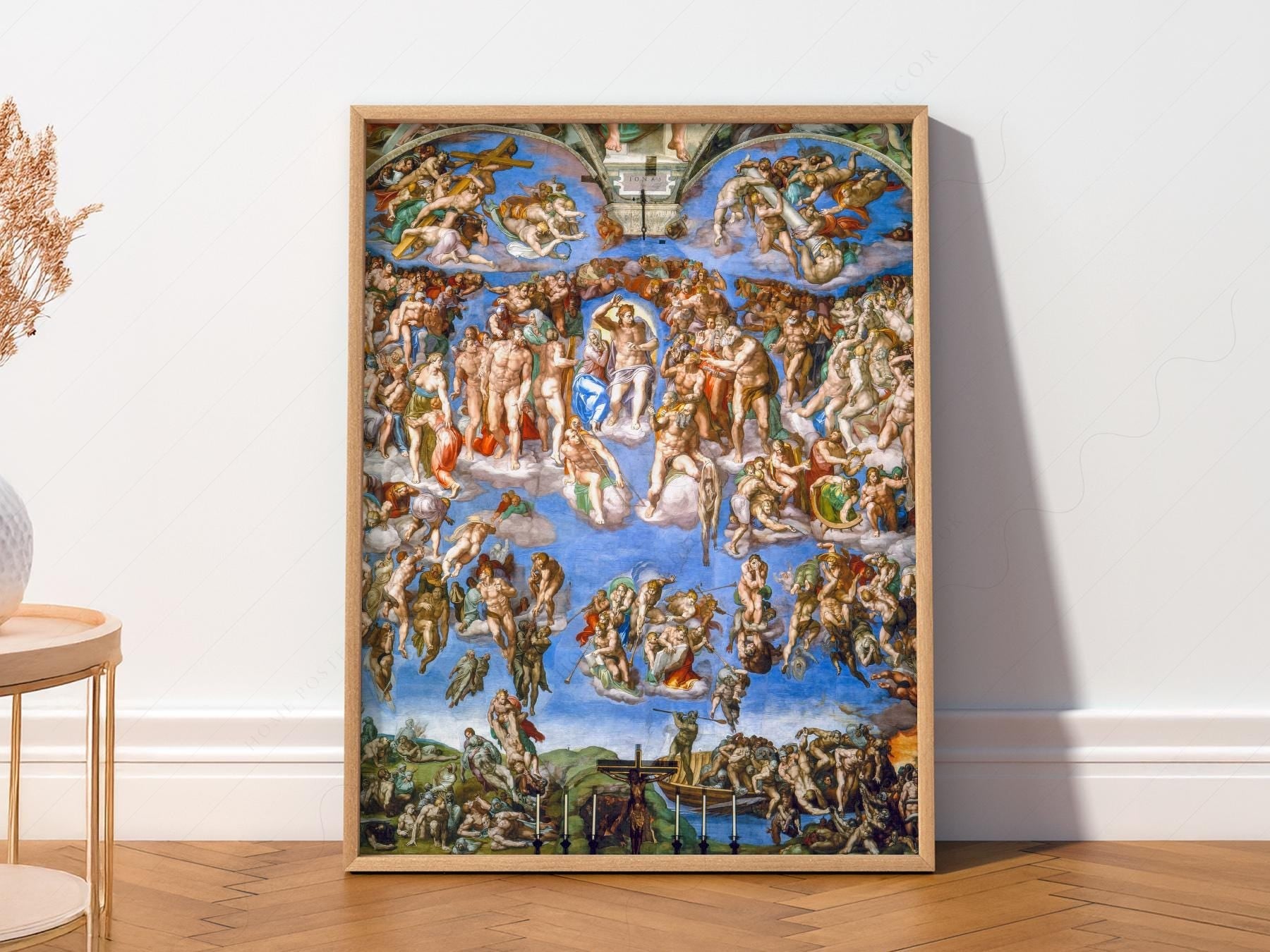 Michelangelo The Last Judgment Art Print – Renaissance Masterpiece Poster