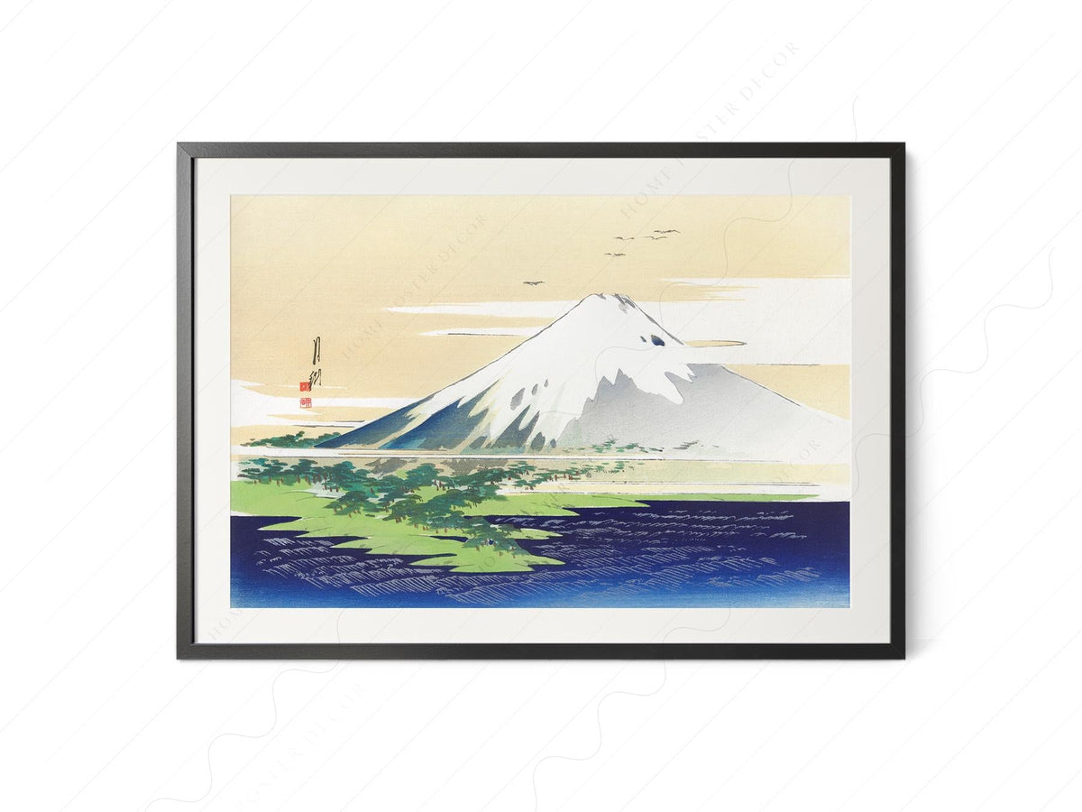 Ogata Gekkō Mount Fuji Art Print – Vintage Japanese Woodblock Poster