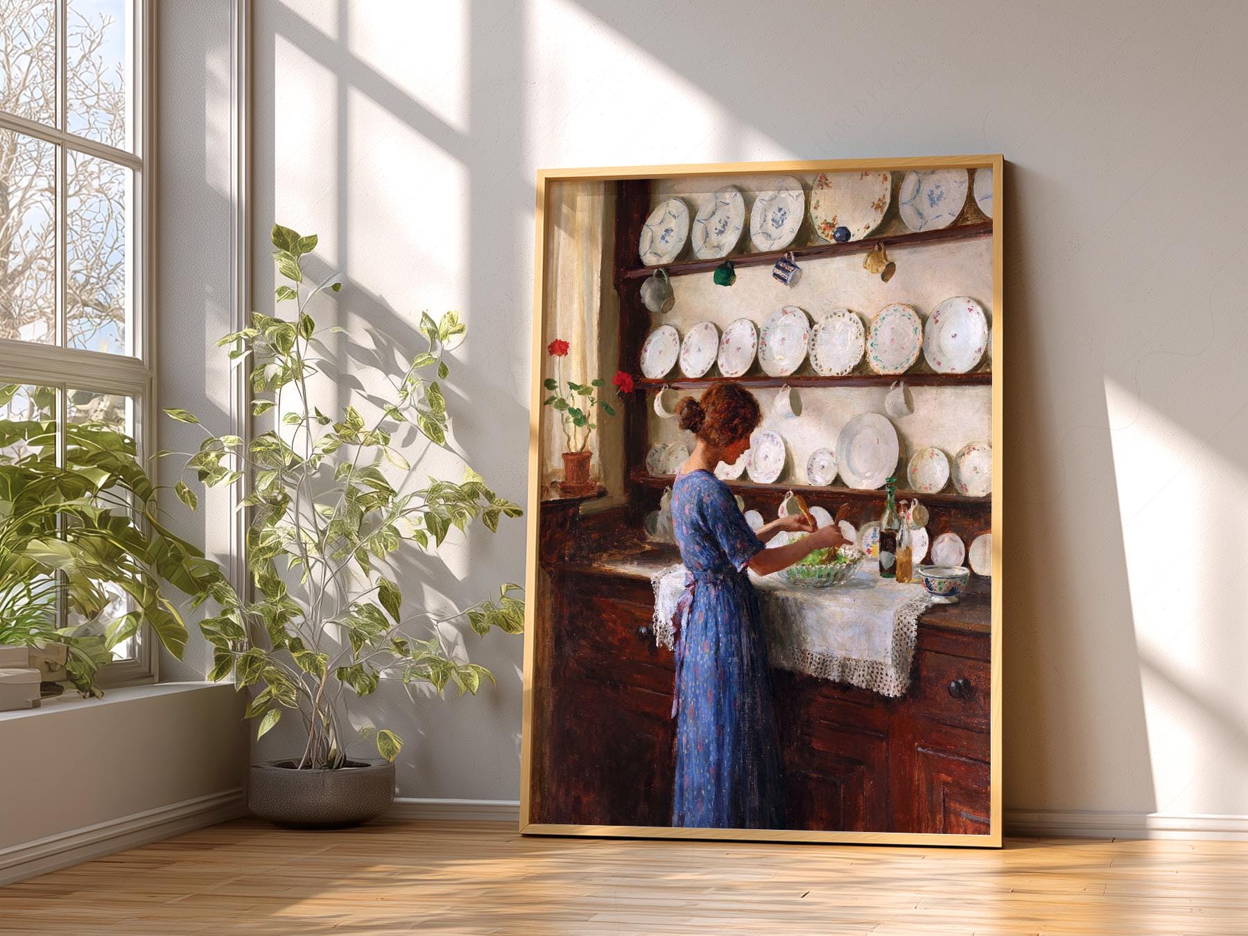 William Kay Blacklock Kitchen Scene Art Print – Victorian Wall Decor Poster