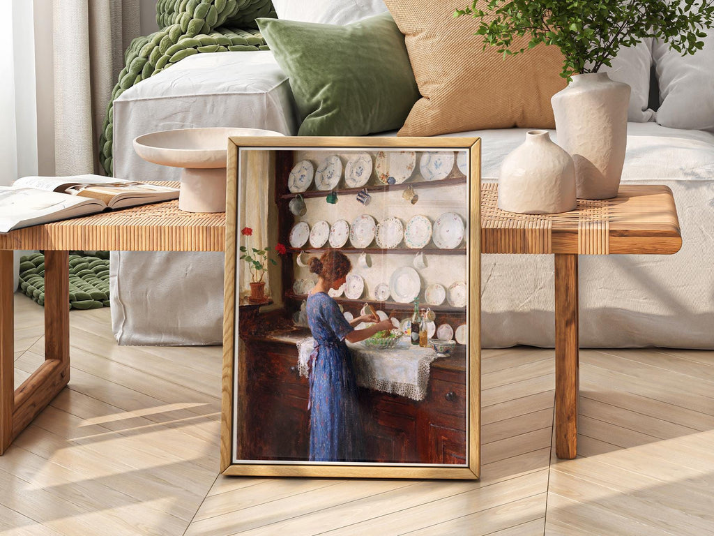 William Kay Blacklock Kitchen Scene Art Print – Victorian Wall Decor Poster