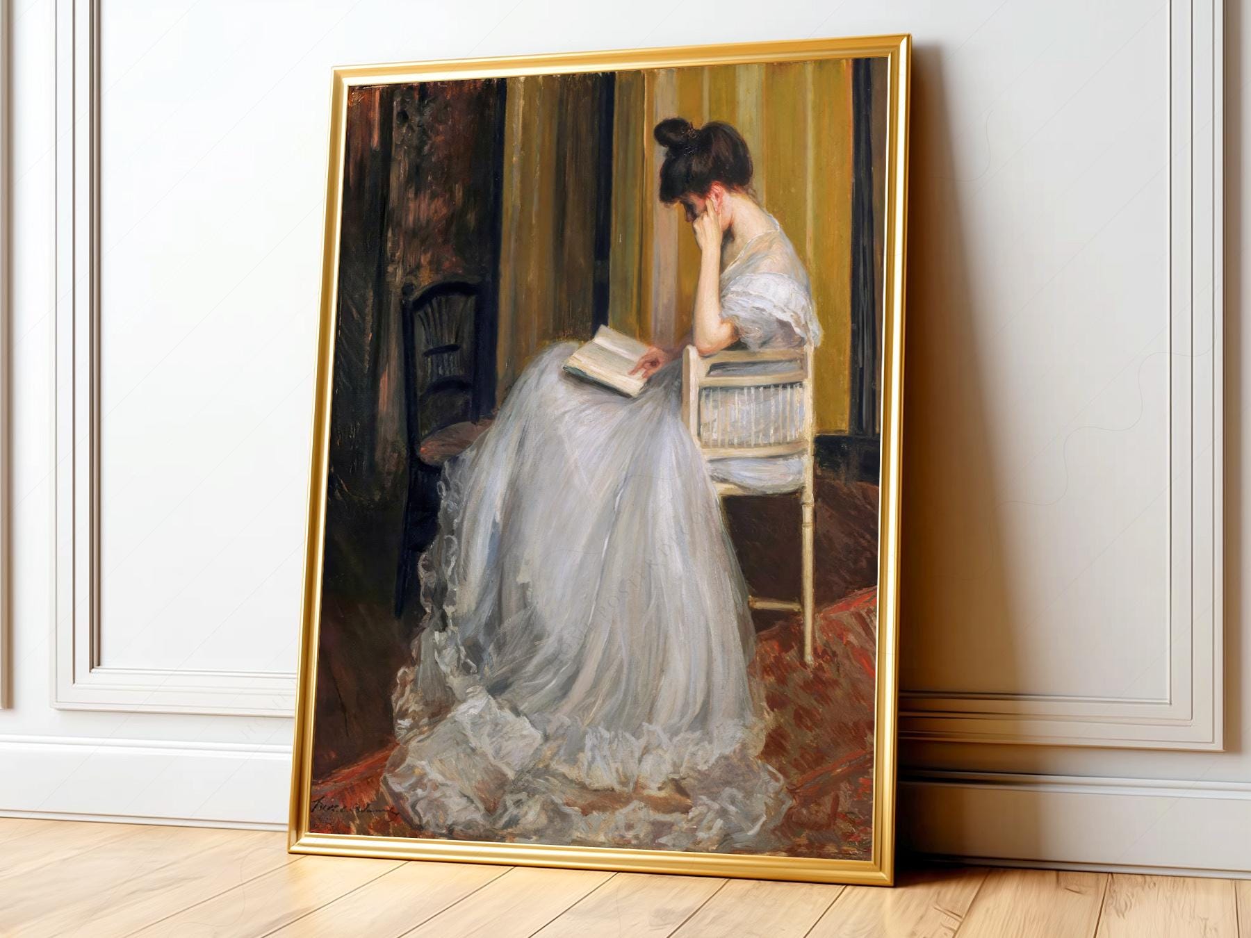 Jacques Émile Blanche The Reader Art Print – Dark Academia Wall Decor