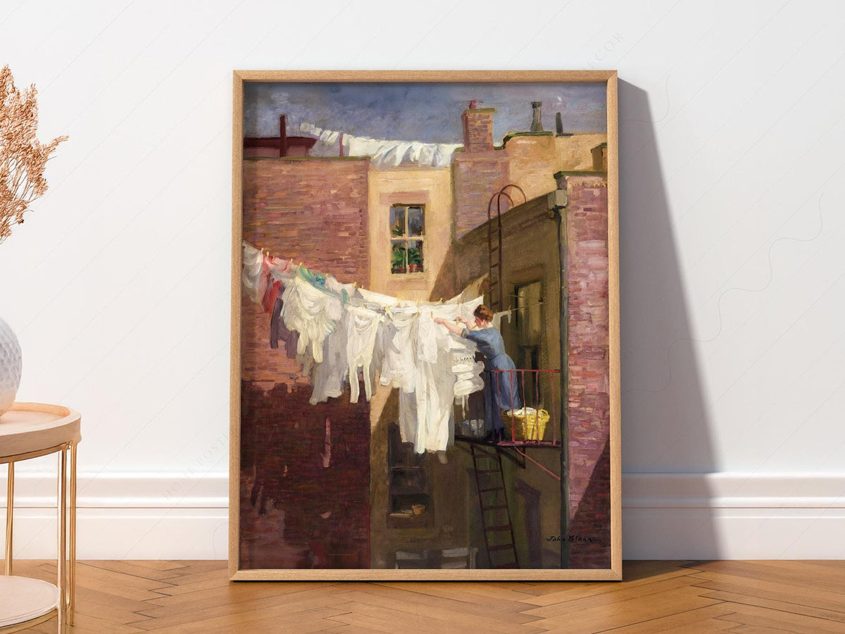 John Sloan A Woman's Work Art Print – Vintage New York City Wall Decor