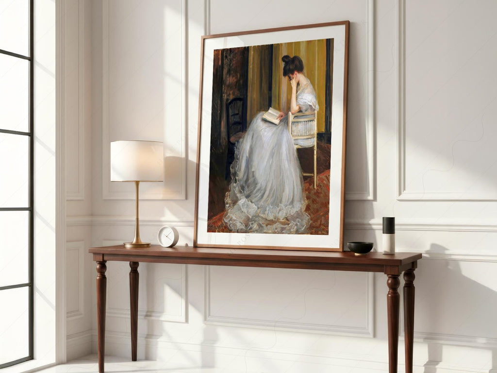 Jacques Émile Blanche The Reader Art Print – Dark Academia Wall Decor
