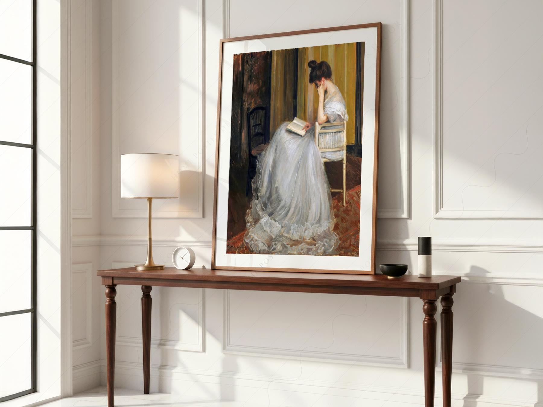 Jacques Émile Blanche The Reader Art Print – Dark Academia Wall Decor