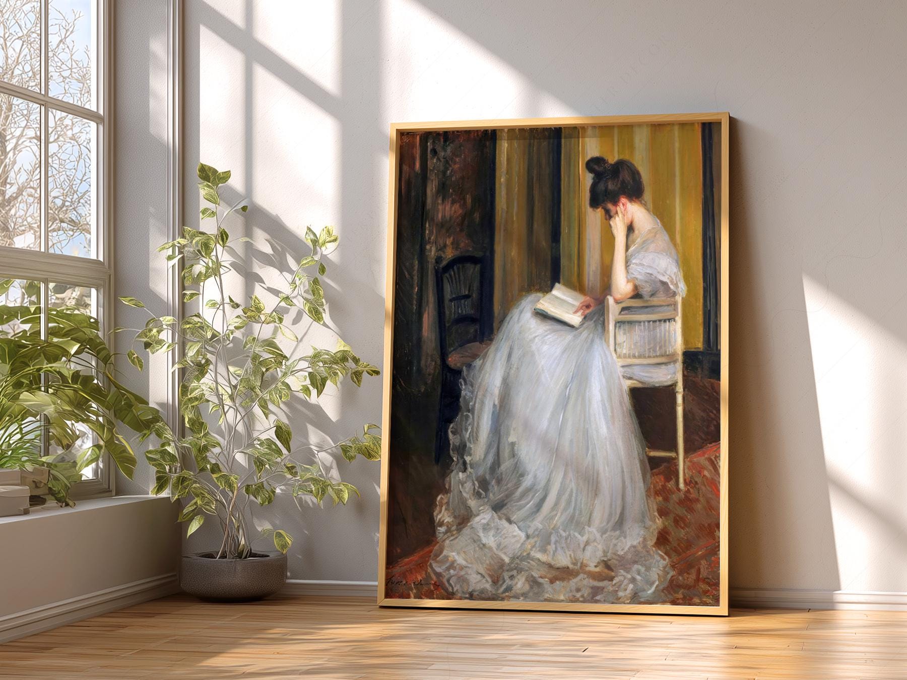 Jacques Émile Blanche The Reader Art Print – Dark Academia Wall Decor