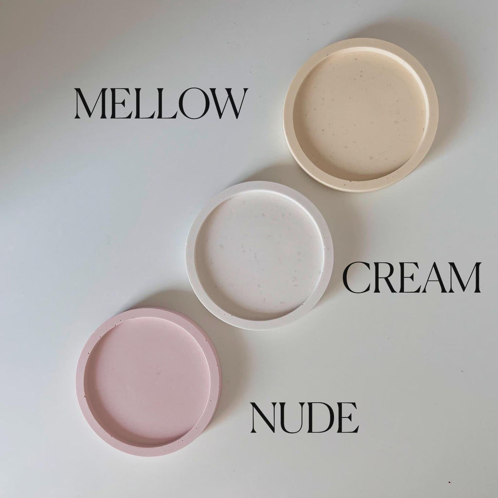 Minimal Ring Organizer Dish | Sculptural Jesmonite Tray