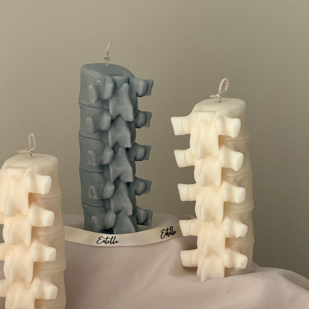 Spine Sculptural Candle| Halloween Spooky Soy Wax Decor