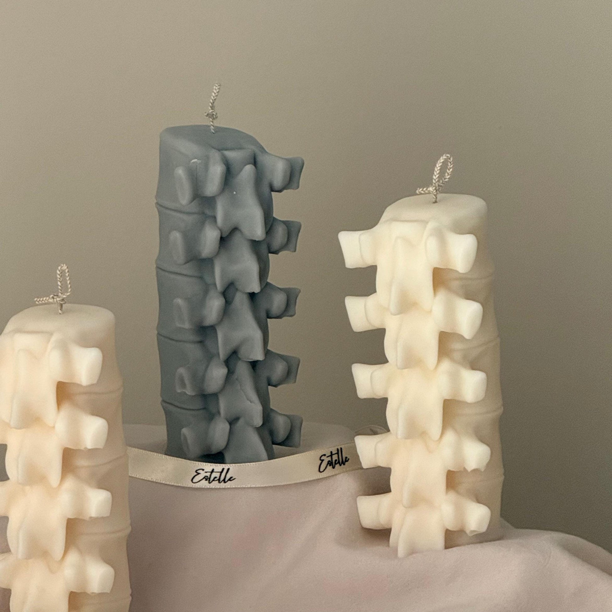 Spine Sculptural Candle| Halloween Spooky Soy Wax Decor
