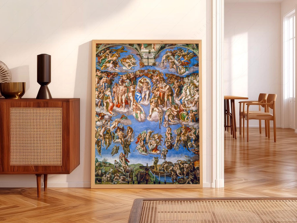 Michelangelo The Last Judgment Art Print – Renaissance Masterpiece Poster