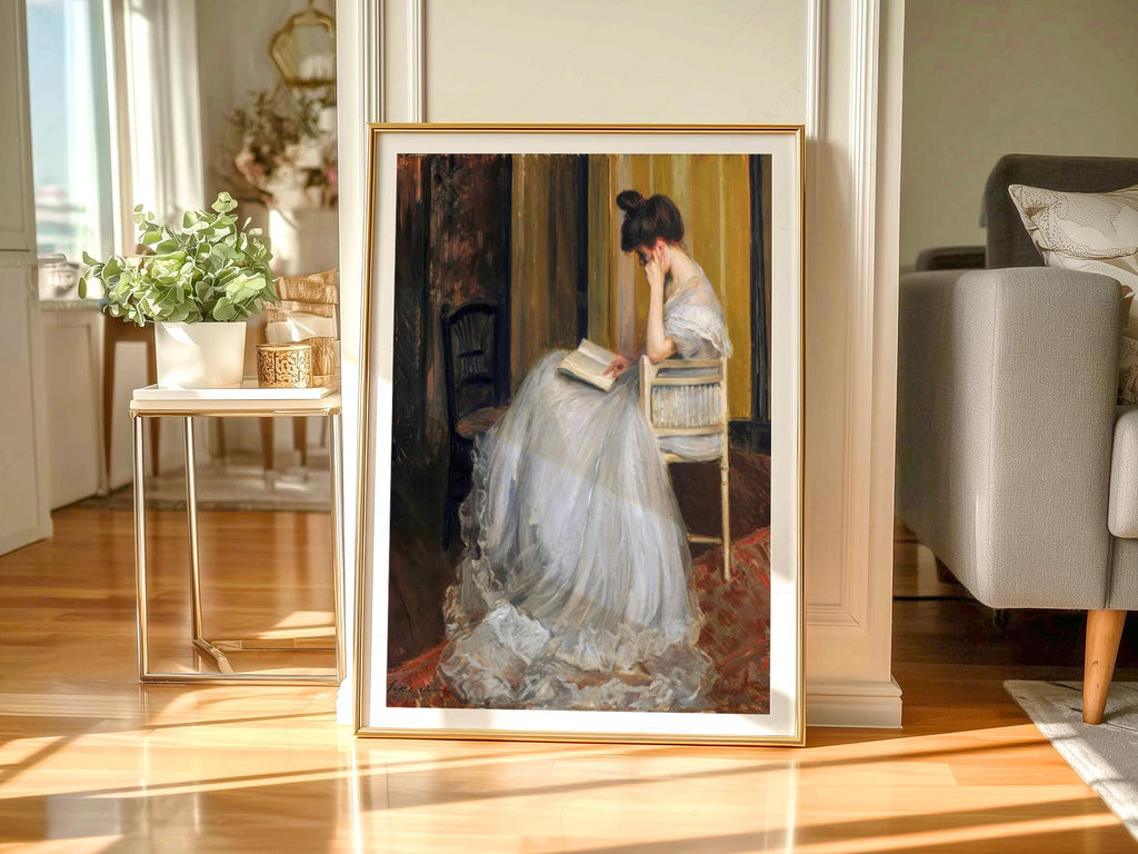 Jacques Émile Blanche The Reader Art Print – Dark Academia Wall Decor