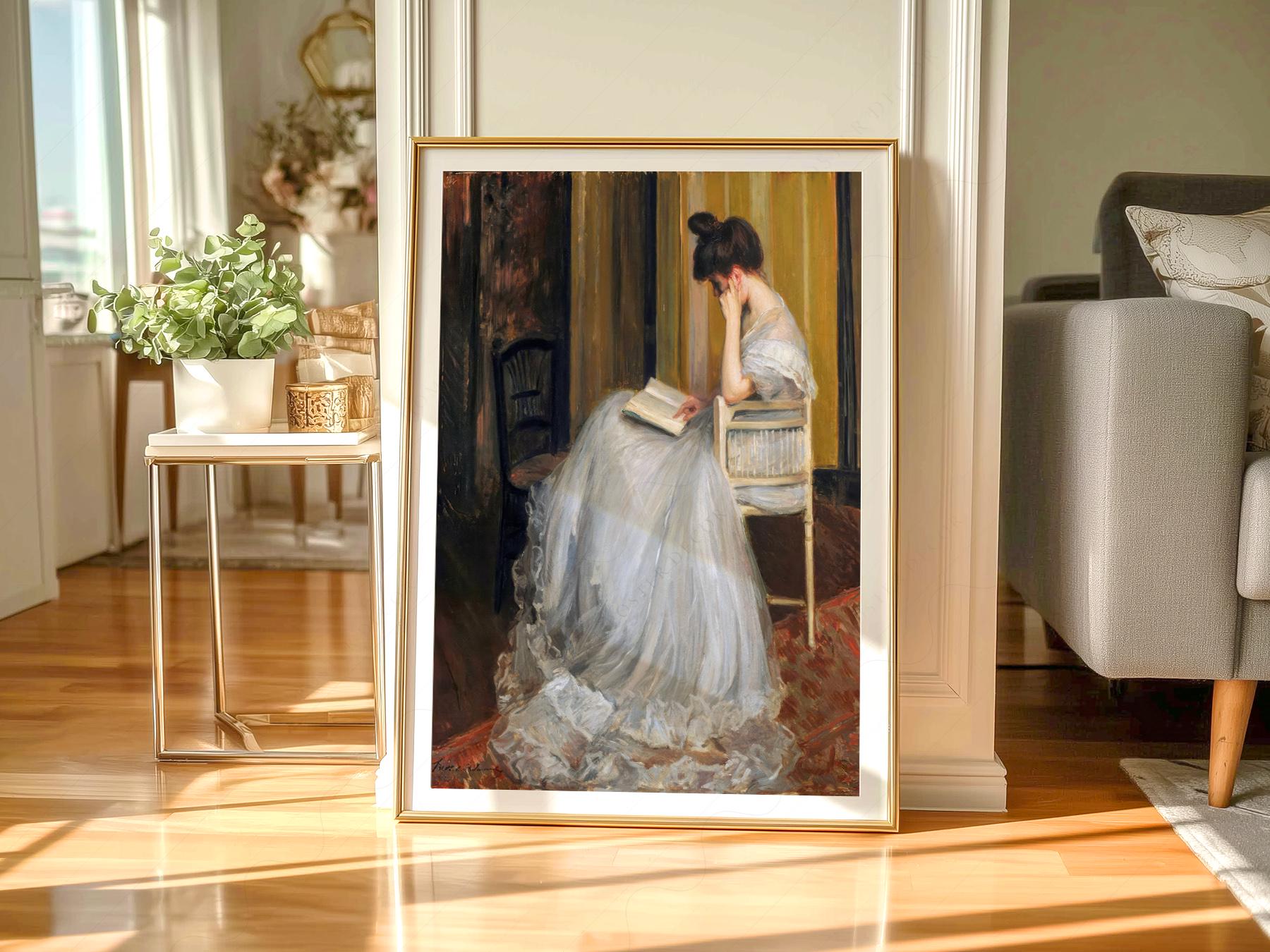 Jacques Émile Blanche The Reader Art Print – Dark Academia Wall Decor